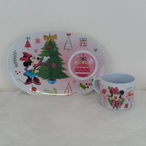 Minnie Mouse Kids Cup and Plate Set NWOT'S